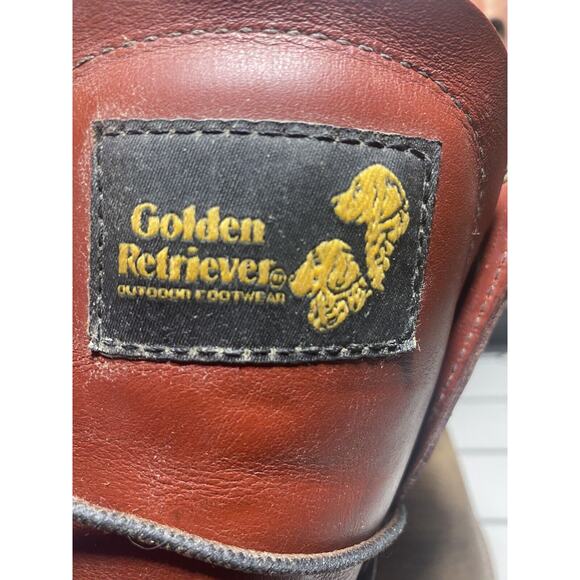 Golden Retriever Mens Brown Leather Work Boots 13 W - Picture 13 of 14